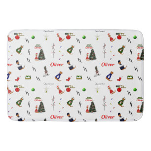 Tapis De Bain Oliver La Loutre Noël Motif Aléatoire