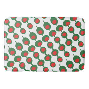 Tapis De Bain Olives atomiques Motif du milieu du siècle