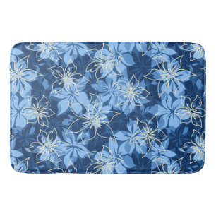 Tapis De Bain Olowalu Hibiscus Hawaiian Camo Tropical
