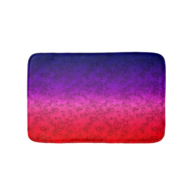 Tapis De Bain Ombre bleu-rouge (Devant)