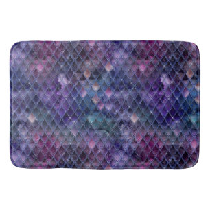 Tapis De Bain Ombre violet chatoyante et Parties scintillant Dra