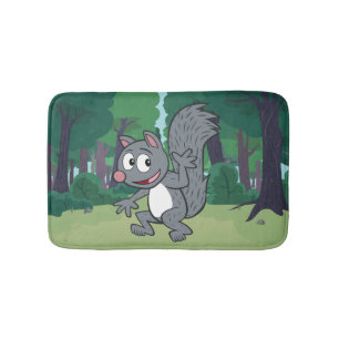 Tapis De Bain Ondulation grise d'écureuil de Rick   de garde