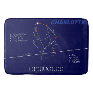 Tapis De Bain Ophiuchus de constellation zodiaque