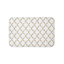 Or et Quatrefoil blanc