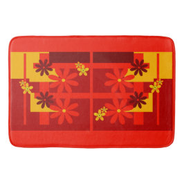 Tapis De Bain Orange rétro des années 1970