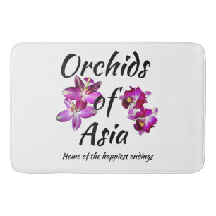 Tapis De Bain Orchidées d'Asie
