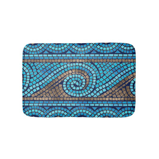 Tapis De Bain Ornement de mosaïque grecque (Devant)