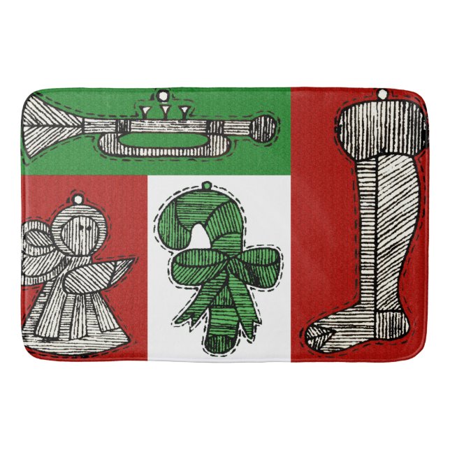 Tapis De Bain Ornements vintages (Devant)