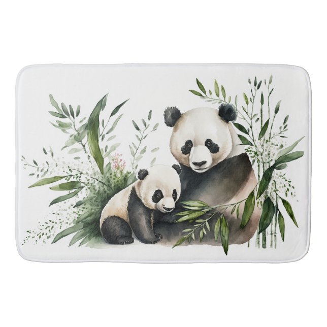 Tapis De Bain Ours De Panda Avec Cuisine (Devant)