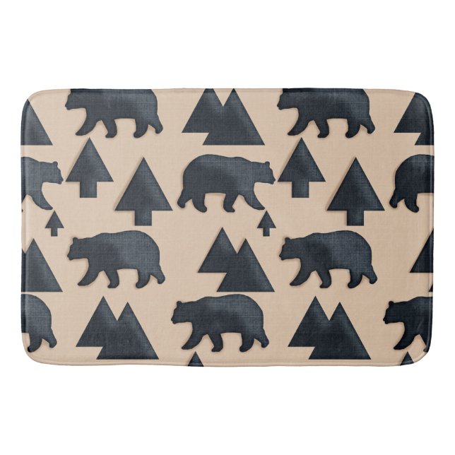 Tapis De Bain Ours noir de loge (Devant)