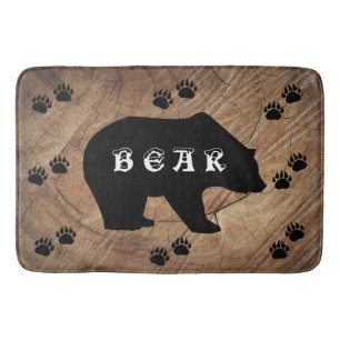 Tapis De Bain Ours Noir Et Paniers Ours