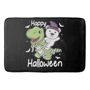 Tapis De Bain Ours polaire Joyeux costume de maman T-rex Hallowe