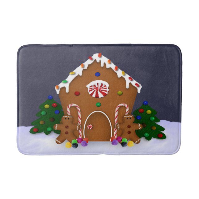 Tapis De Bain Pain d'épices Maison de bain Mat (Devant)