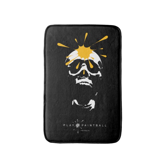 Tapis De Bain Paintball Crâne (Devant (Vertical))