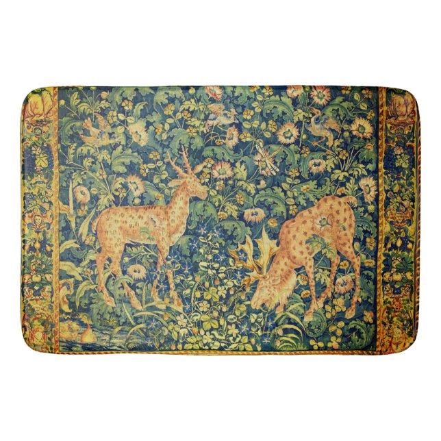 TAPIS DE BAIN PAIRE DE CERVEAUX EN DÉVERSEMENT, FLEURS D'IMAGINA (Devant)
