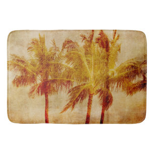Tapis De Bain Palm Tree Vintage étage Mat