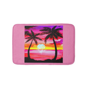 Tapis De Bain Palmiers tropicaux