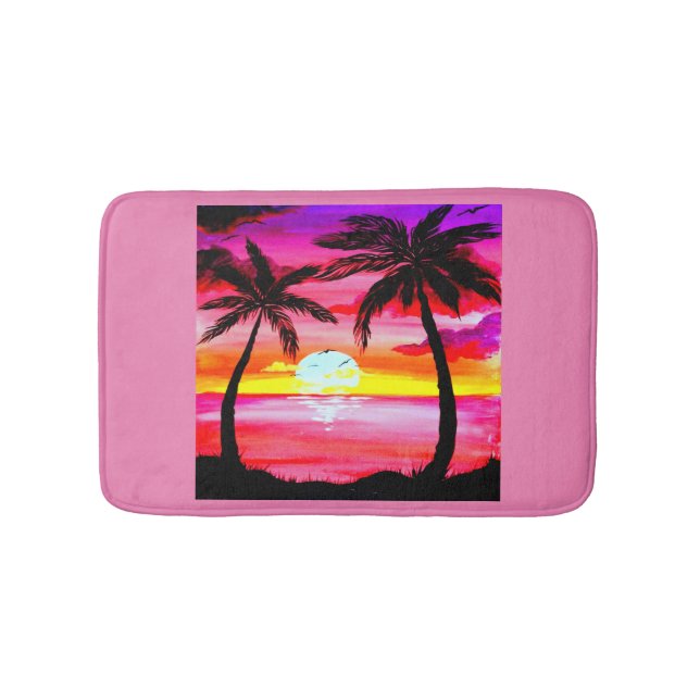 Tapis De Bain Palmiers tropicaux (Devant)
