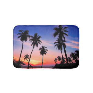 Tapis De Bain Palmiers tropicaux de la plage