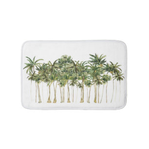 Tapis De Bain Palmiers tropicaux modernes