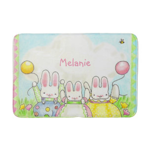 Tapis De Bain Panier de bain à lapins de ballon