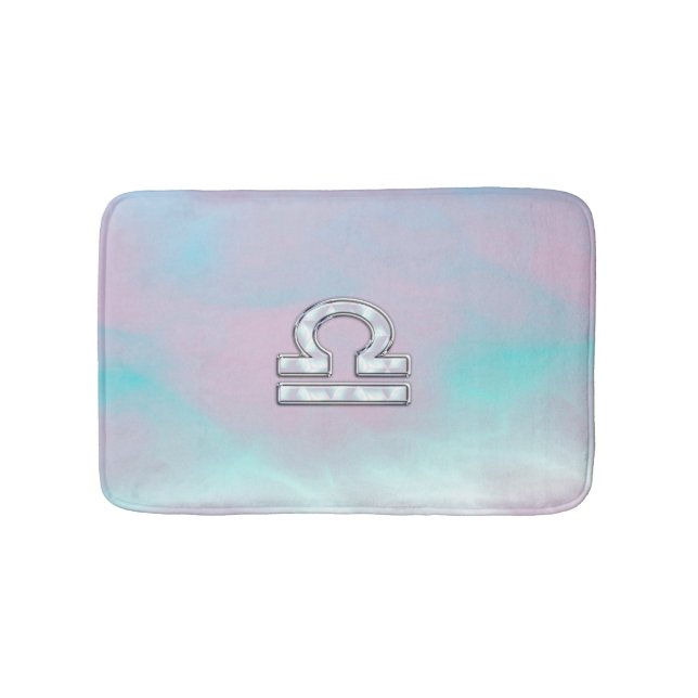 Tapis De Bain Panneau Libra Zodiac Mère de style perle (Devant)