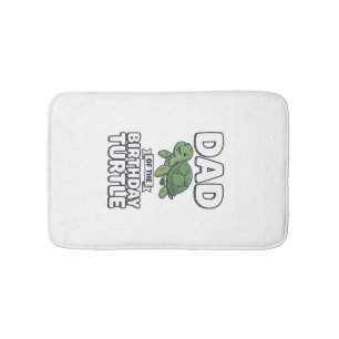Tapis De Bain Papa de la tortue d'anniversaire Conception drôle