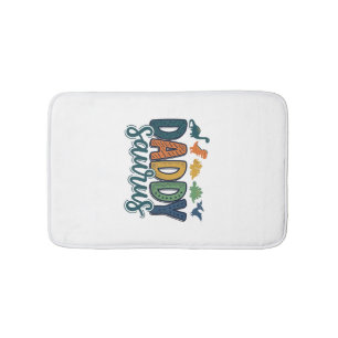Tapis De Bain Papa Saurus Mignon Papa Dinosaure Conception Vecto