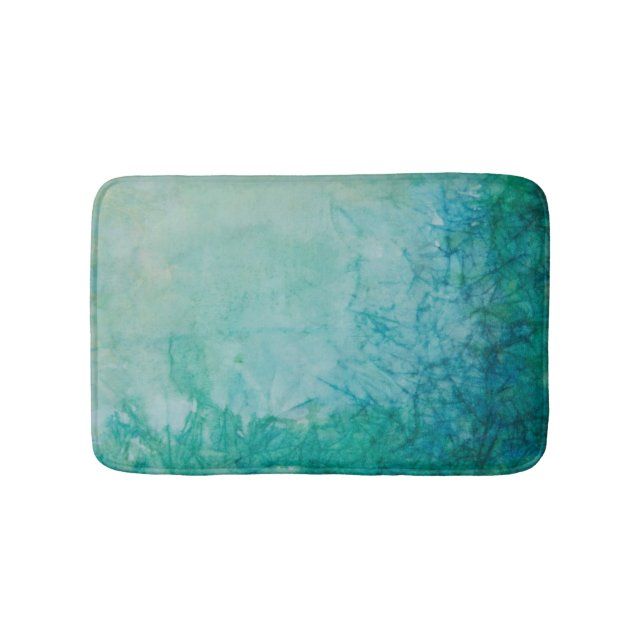 Tapis De Bain Papier avec l'abrégé sur bleu, vert, et noir (Devant)