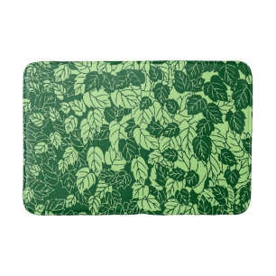 Tapis De Bain Papier japonais, émeraude et vert citron