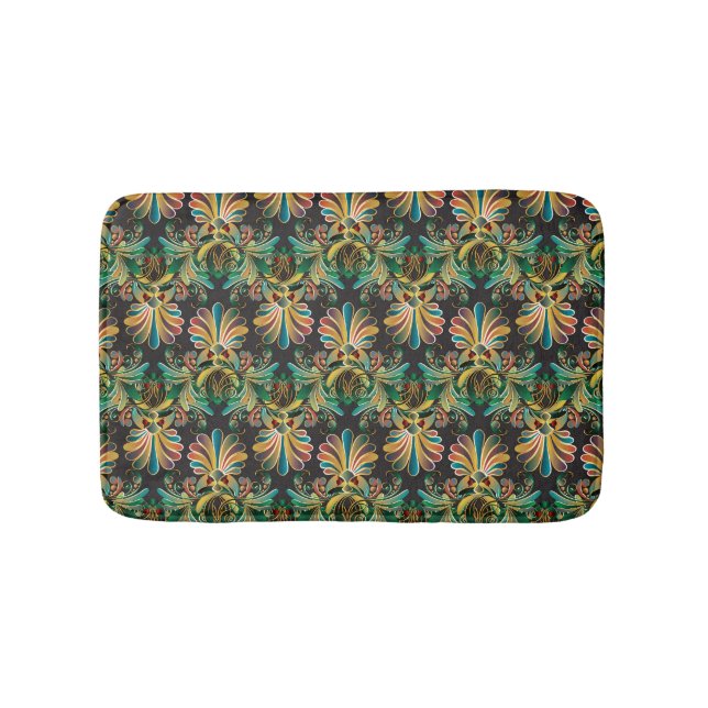 Tapis De Bain Papier peint Ornate Flower Luxury (Devant)