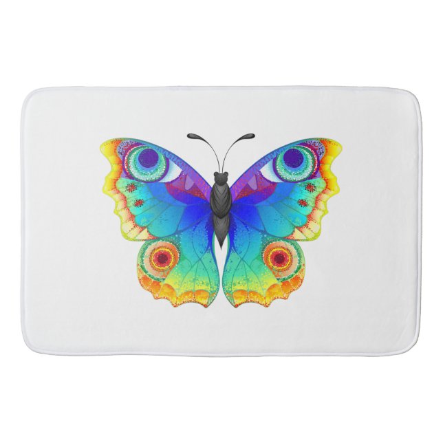 Tapis De Bain Papillon arc-en-ciel (Devant)