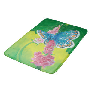 Tapis De Bain Papillon bleu de Chapmans (thersites en polyommatu