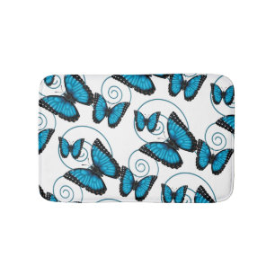 Tapis De Bain Papillon bleu de Morpho