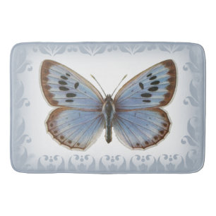 Tapis De Bain Papillon bleu magnifique et élégant