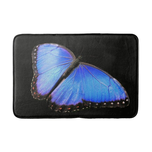 Tapis De Bain Papillon bleu Morpho Bain Mat (Devant)