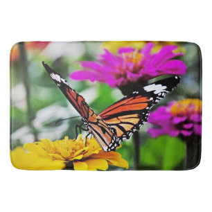 Tapis De Bain Papillon sur les fleurs #2