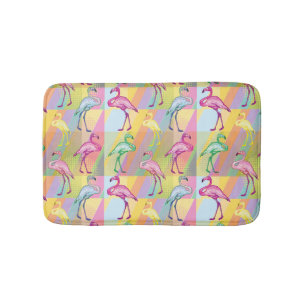Tapis De Bain Parade Flamant rose