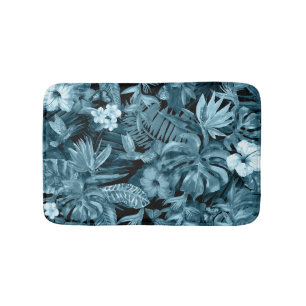 Tapis De Bain Paradis de l'aquarelle tropicale : Fleur de la jun