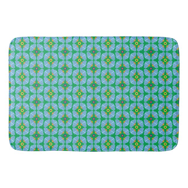 Tapis De Bain Parapluie Fleurs de bain Mat (Devant)