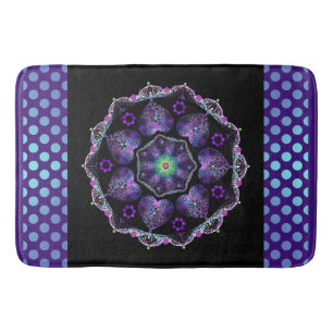 Tapis De Bain Parapluie violet & coeurs .7