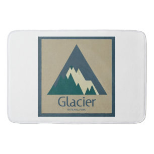 Tapis De Bain Parc national des Glaciers Rustique