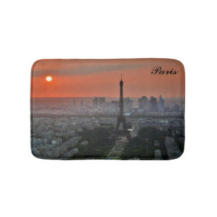 Tapis De Bain Paris Sunset Tour Eiffel France Photo