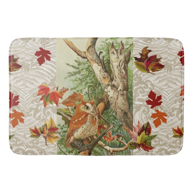 TAPIS DE BAIN PARMI LES FEUILLES DE CHUTE EN BOIS (Devant)