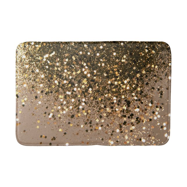 Tapis De Bain Parties scintillant Brown d'or de Sparkling Glam # (Devant)