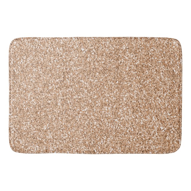 Tapis De Bain Parties scintillant de broche Rose Gold Blush Glit (Devant)