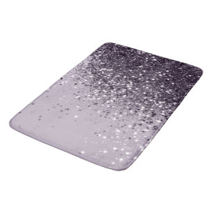 Tapis De Bain Parties scintillant de la dame Lavande étincelant