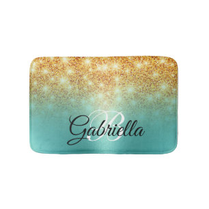 Tapis De Bain Parties scintillant d'or Foil