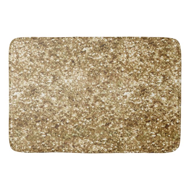 Tapis De Bain Parties scintillant Gold Confetti (Devant)