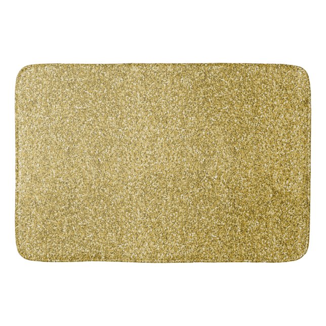 Tapis De Bain Parties scintillant Gold Glitzy (Devant)